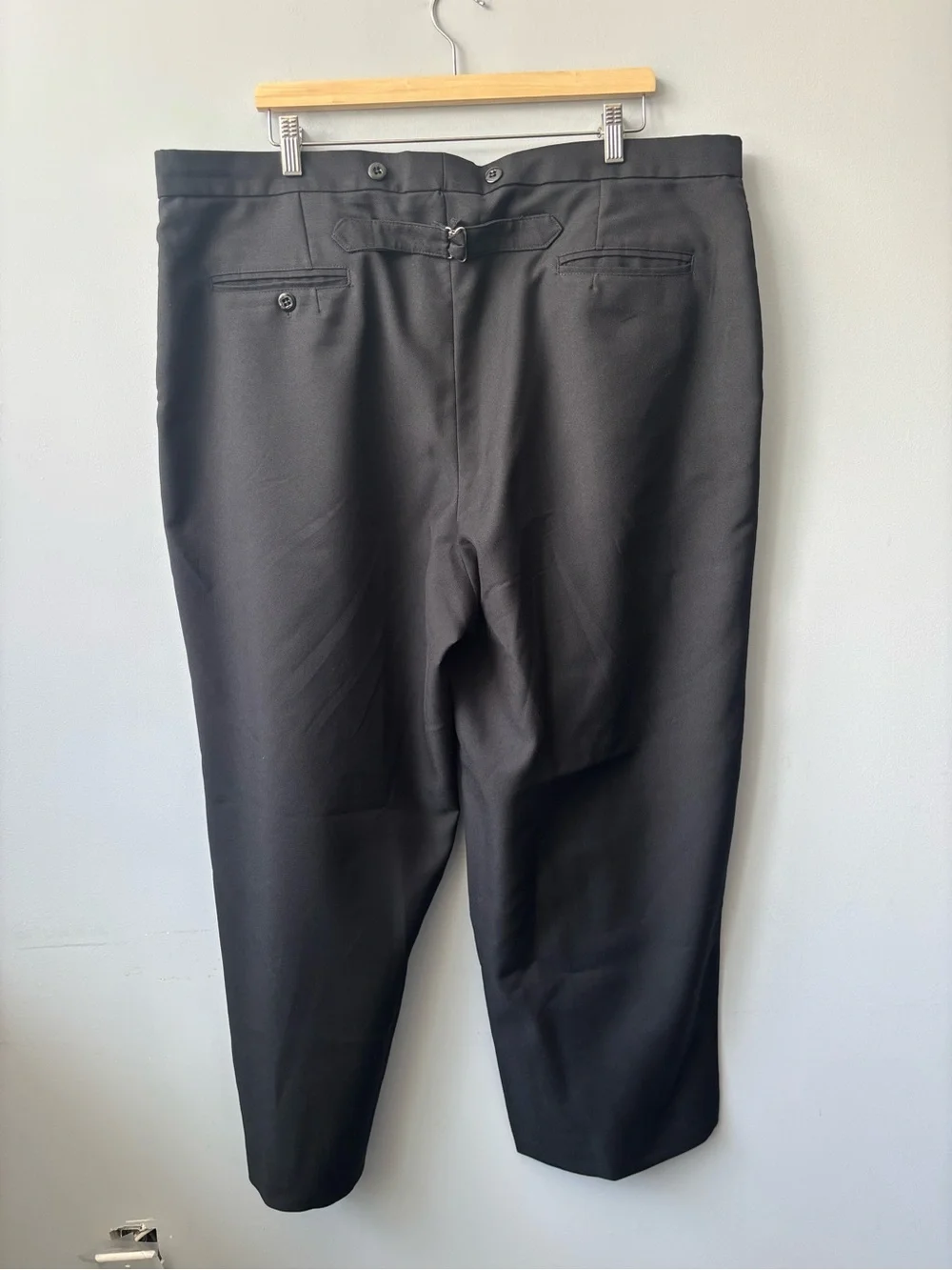 Wahmaker Frontier Vintage Trousers Pants Buckle Back Men’s 44x28 Black‎